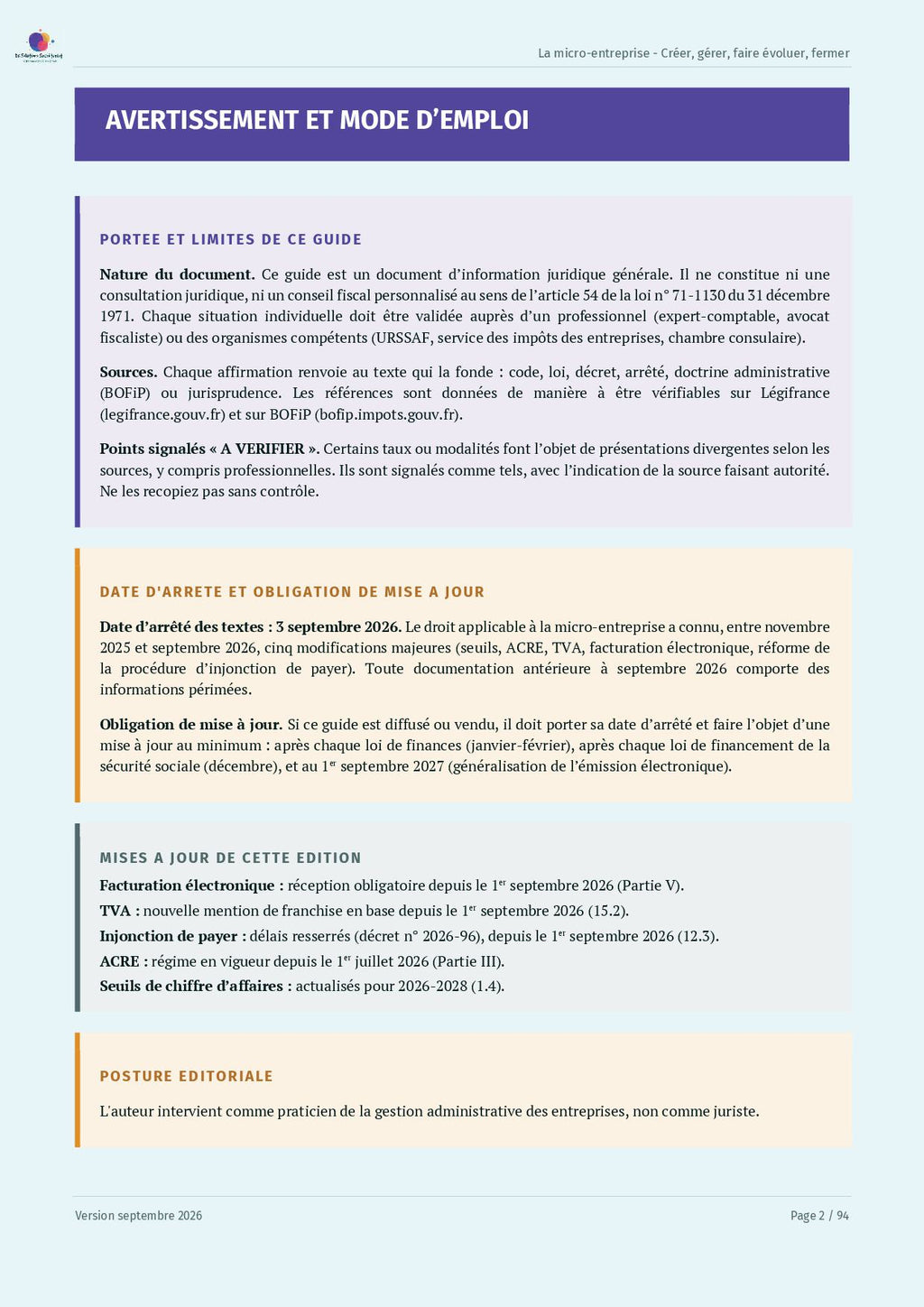 Guide d'information sur la Micro-entreprise