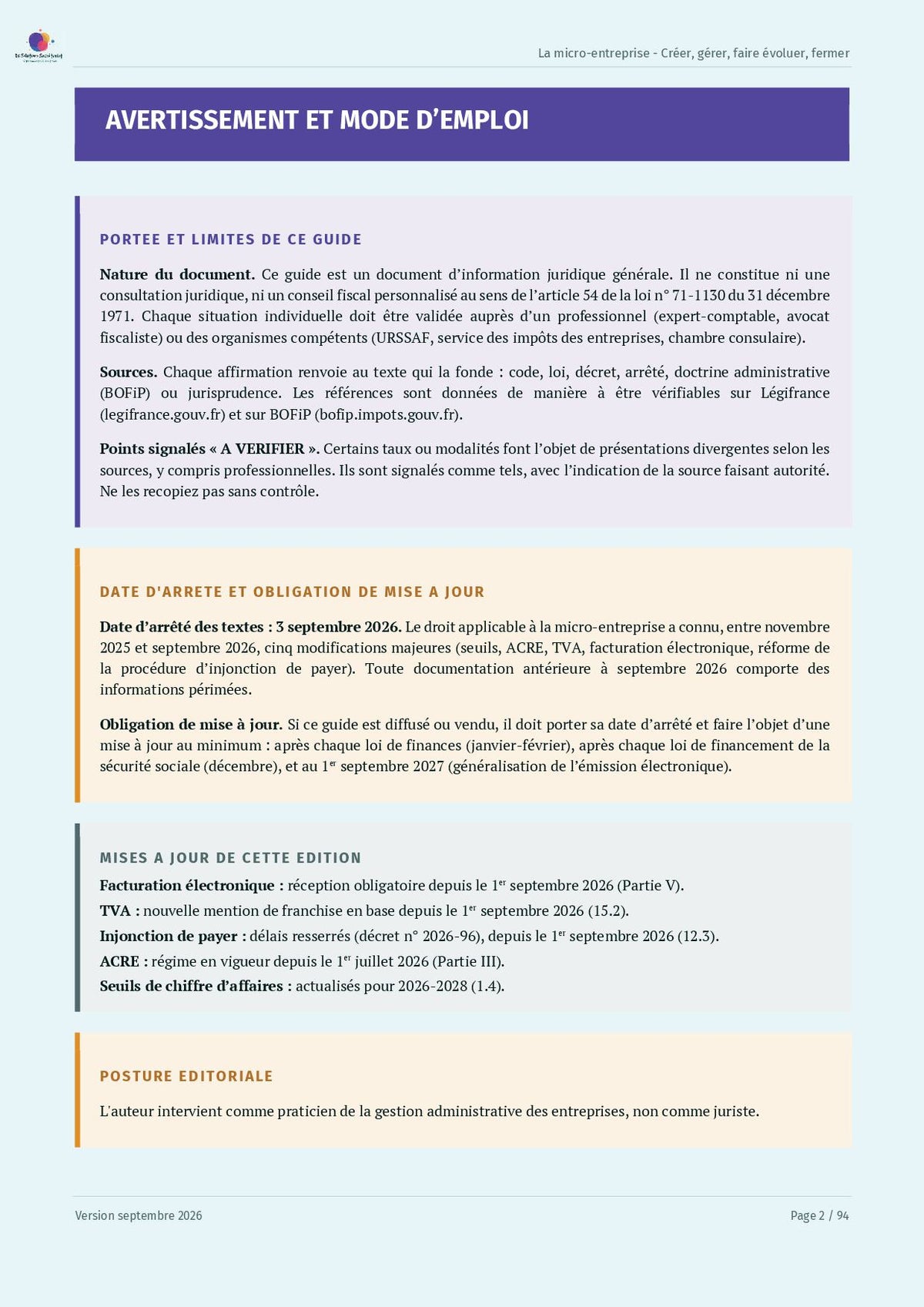 Guide d'information sur la Micro-entreprise