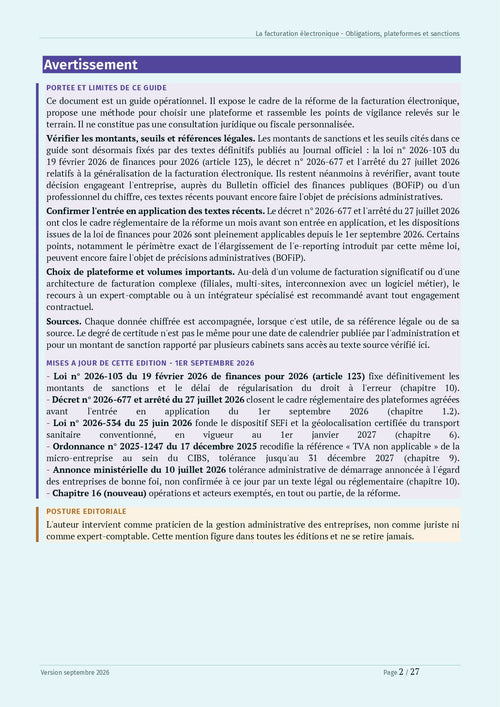 Guide pratique "La facturation électronique"