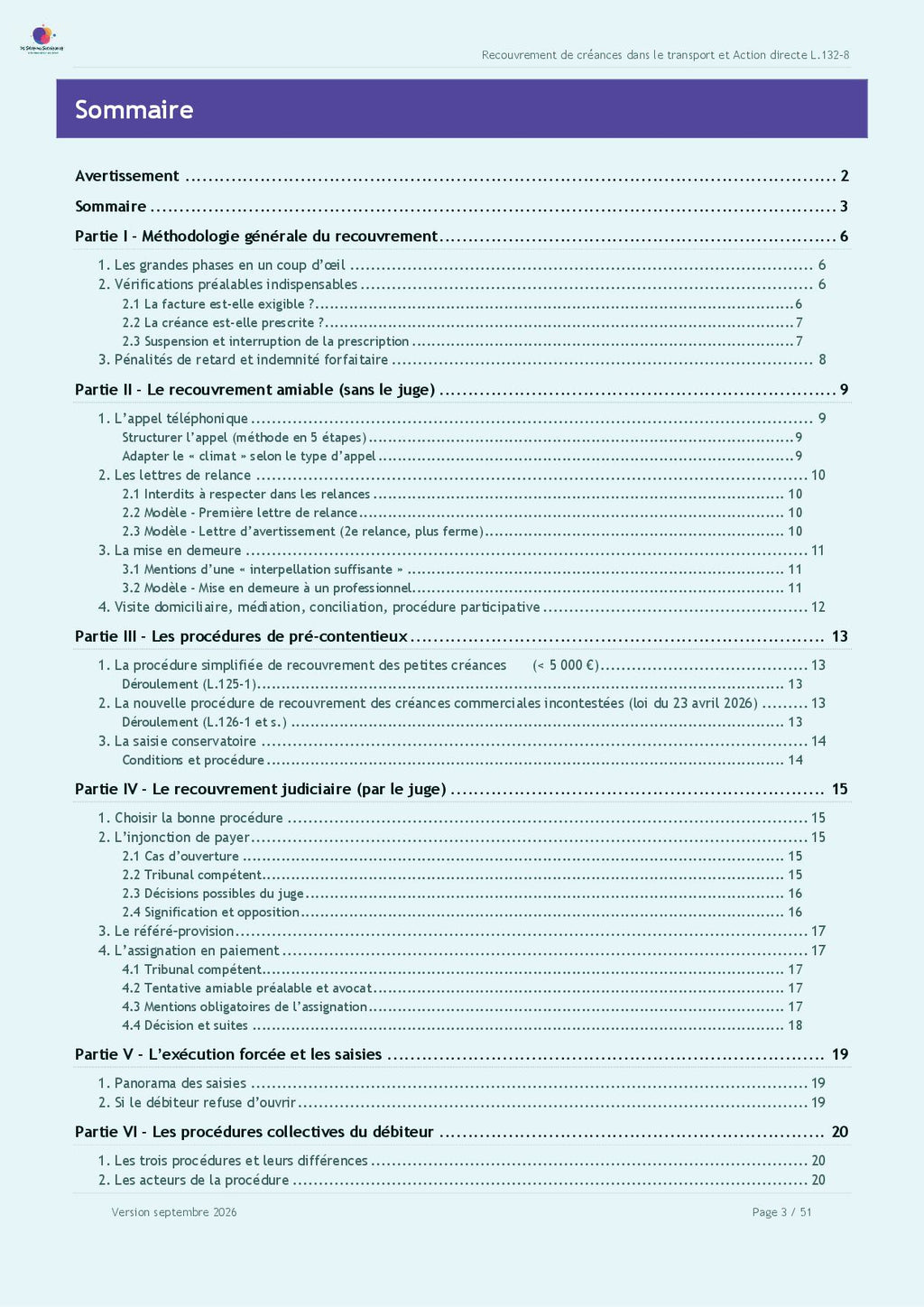 Guide pratique "Le recouvrement de créances et la Loi Gayssot dans le transport routier de marchandises"
