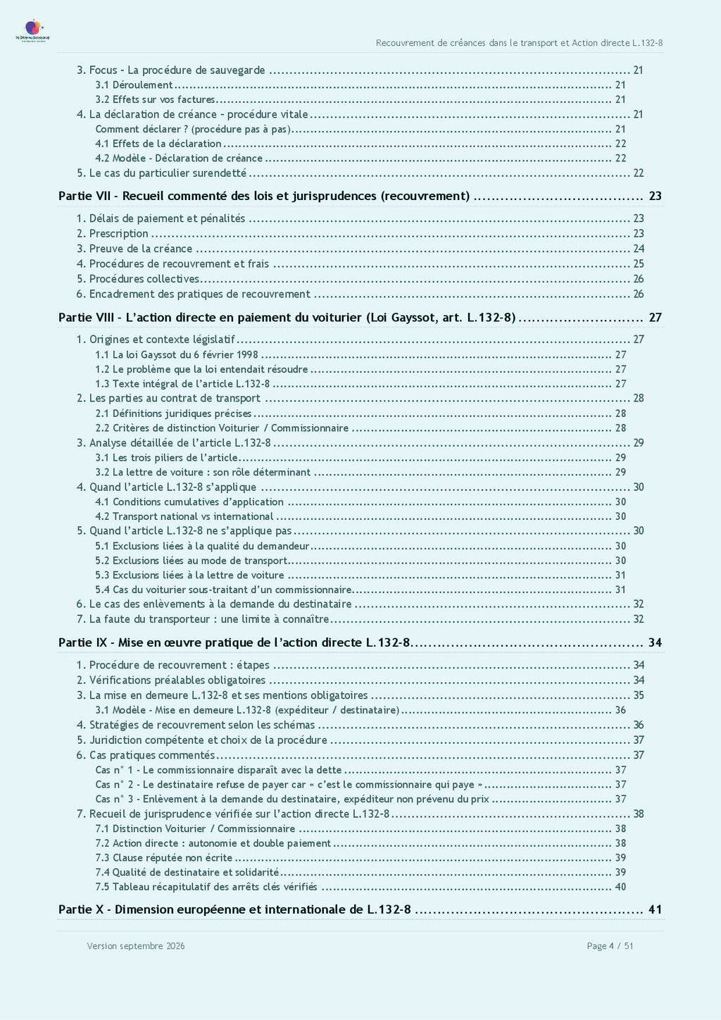 Guide pratique "Le recouvrement de créances et la Loi Gayssot dans le transport routier de marchandises"