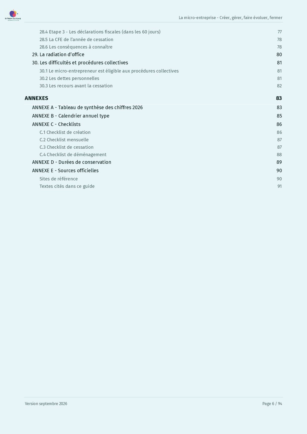 Guide d'information sur la Micro-entreprise