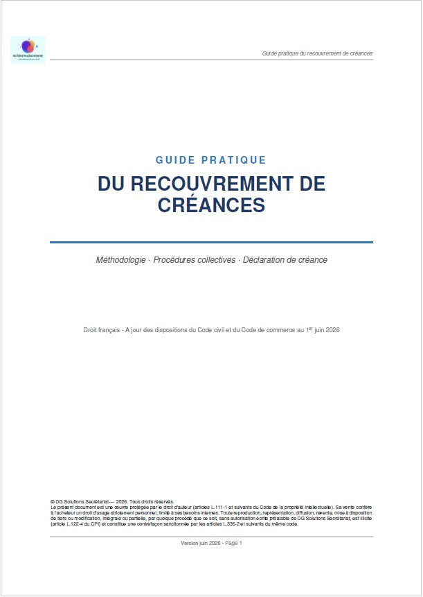 Guide pratique du recouvrement de créances